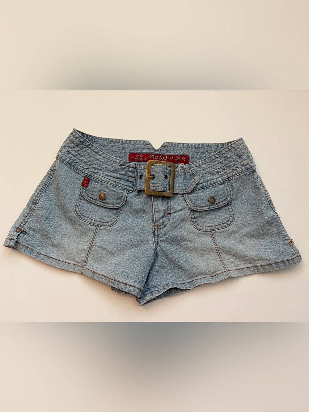 Y2K Denim Vintage Mudd Big Buckle Shorts